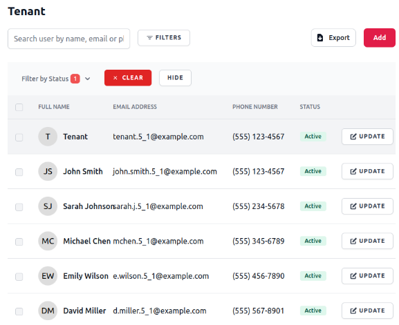 Gestion simplifiée des résidents